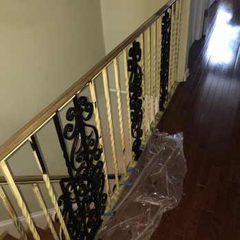 Bearded Lady Painting - Stair railing - Painters Near Me Bearded Lady Painting - Stair railing - Painters Near Me