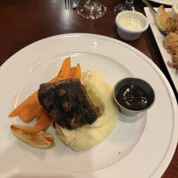 Mazi - Fillet - medium rare with fluffed mashed potatoes - New American Near Me - Washington, DC, District of Columbia