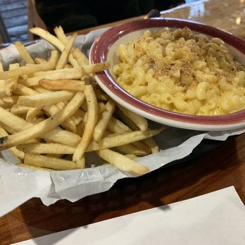 Taps - Mac and cheese with fries - New American Near Me - Petaluma, California Taps - Mac and cheese with fries - New American Near Me - Petaluma, California