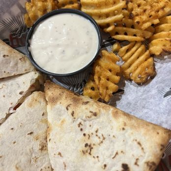 Wing Nutz- Draper - Chicken quesadilla with pickle fries - Chicken Wings Near Me - Draper, Utah