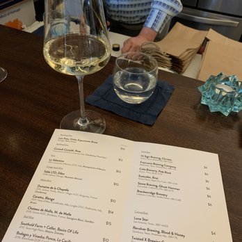 Apt 115 - Example of the printed menu in the fall (this was taken in October) - Wine Bars Near Me - Austin, Texas