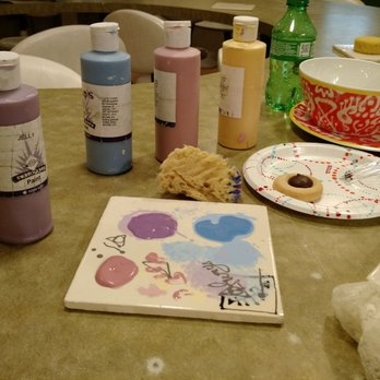 Petroglyph Ceramic Lounge - Lots of paint colors to choose from. - Paint-Your-Own Pottery Near Me - San Jose, California