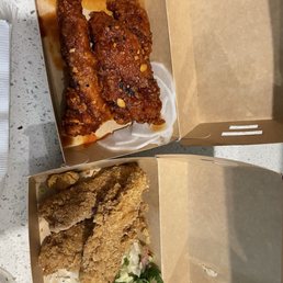 Sweet and spicy tenders and original tenders Sweet and spicy tenders and original tenders