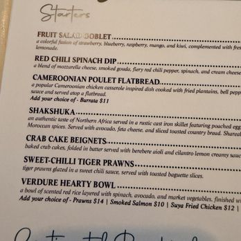 Verdure Kitchen & Cocktails - Menu - Seafood Near Me - Atlanta, Georgia Verdure Kitchen & Cocktails - Menu - Seafood Near Me - Atlanta, Georgia