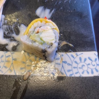 Sapporo - The Hawaiian Roll (see how much cream cheese is in it?) - Sushi Bars Near Me - Yukon, Oklahoma