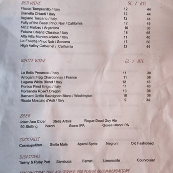 Trattoria Stella - Drink Menu - Italian Near Me - Denver, Colorado Trattoria Stella - Drink Menu - Italian Near Me - Denver, Colorado