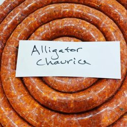 Alligator chaurice sausage.