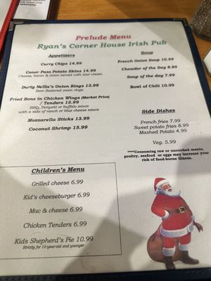 Menu photo 1 Ryans Corner House Kennebunk, ME