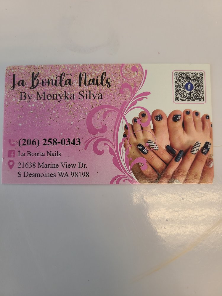 LA BONITA NAILS Updated July 2024 21638 Marine View Dr S, Des Moines, Washington Cosmetics