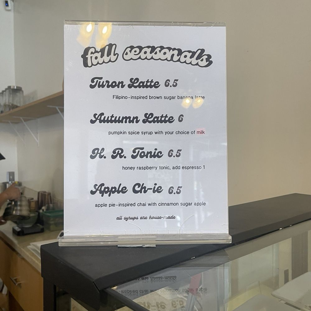 Yonder Coffee - Seasonal Menu - Coffee & Tea Near Me - Northridge, California Yonder Coffee - Seasonal Menu - Coffee & Tea Near Me - Northridge, California