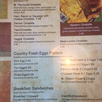 Roadside Bar & Grill - Breakfast menu - Bars Near Me - Plymouth, Wisconsin