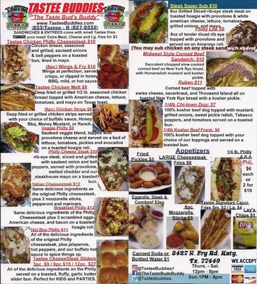 Menu photo 7 Tastee Buddies Katy, TX