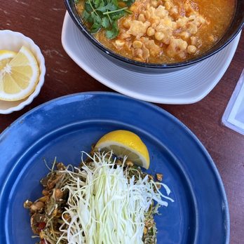 Mingalaba - Tea Leaf Salad and Catfish Chowder with Rice Noodle - Burmese Near Me - Burlingame, California