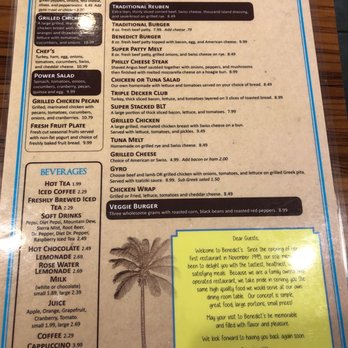 Benedict's Restaurant - Lunch menu - Breakfast & Brunch Near Me - Largo, Florida Benedict's Restaurant - Lunch menu - Breakfast & Brunch Near Me - Largo, Florida