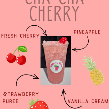 Sipping Soda - Cha Cha Cherry - Beverage Store Near Me - Mountain Home, Idaho