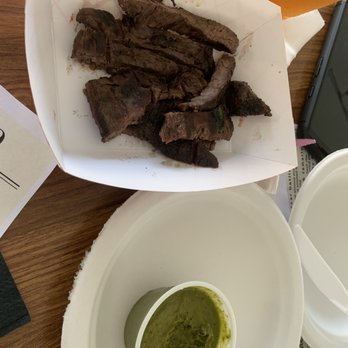 T'ahpas 529 - Reality: the "churrasquito" came well done, oiled, tasteless. - Tapas/Small Plates Near Me - Melrose, Massachusetts