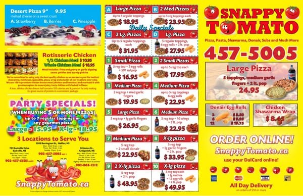 Menu photo 2 Snappy Tomato Halifax, NS