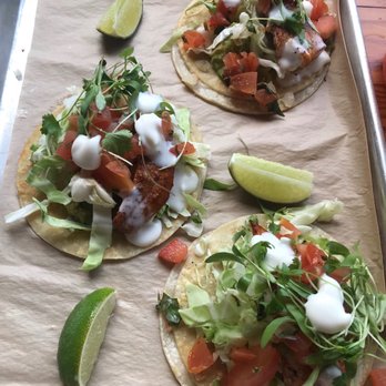 Pacific Coast Spirits - Mahi mahi fish tacos. Very fresh. - New American Near Me - Oceanside, California Pacific Coast Spirits - Mahi mahi fish tacos. Very fresh. - New American Near Me - Oceanside, California