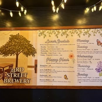 23rd Street Brewery - Happy Hour and Daily Specials (as of May 2026) - Breweries Near Me - Lawrence, Kansas
