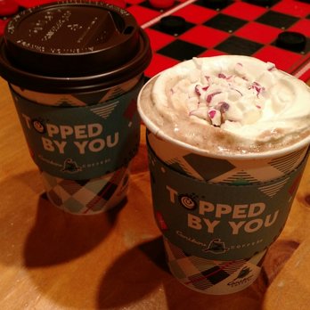 caribou coffee - Hot chocolate topped with mint whip and candy canes! Checkers to entertain the kids :) - Coffee & Tea Near Me - Kansas City, Missouri caribou coffee - Hot chocolate topped with mint whip and candy canes! Checkers to entertain the kids :) - Coffee & Tea Near Me - Kansas City, Missouri