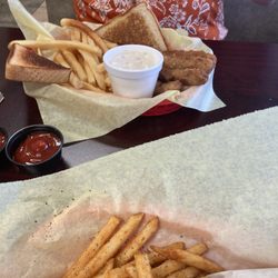 Texas Burger - Steak fingers and fries