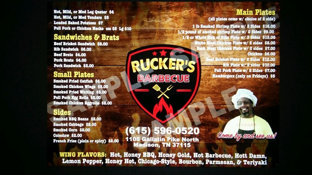 Rucker's Bar B Q Logo