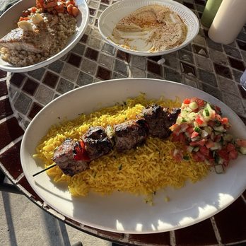 Eli's Jerusalem Grill - Beef Kabob Plate - Falafel Near Me - Birmingham, Alabama