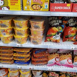 Lots of Asian snacks