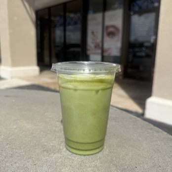 Chez Kobayashi Pastries - Iced matcha latte - Patisserie/Cake Shop Near Me - Houston, Texas