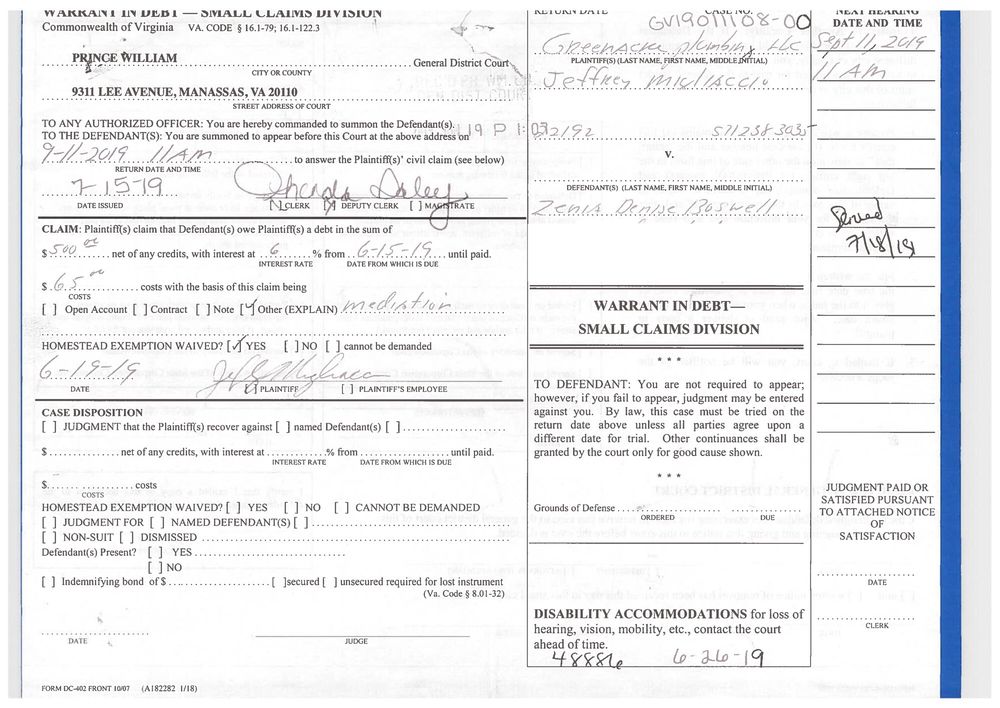 Slide of Greenacre Plumbing