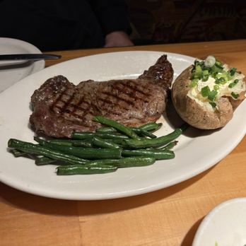 Black Angus Steakhouse - Green beans. Loaded baked potato. Ribeye steak. - Steakhouses Near Me - Montclair, California