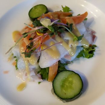 Tojo's - Omakase - smoked salmon and octopus with pickled vegetables - Japanese Near Me - Vancouver, British Columbia Tojo's - Omakase - smoked salmon and octopus with pickled vegetables - Japanese Near Me - Vancouver, British Columbia