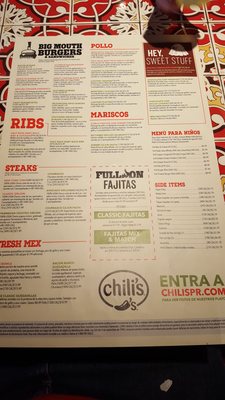 Menu photo 4 Chili's Barceloneta, PR