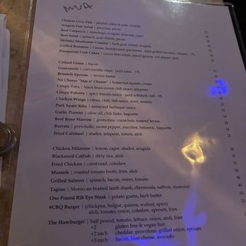 Mua - Food menu - Bars Near Me - Oakland, California