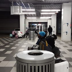 COTA Transit Terminal - Cold.  Damp.  Nasty.