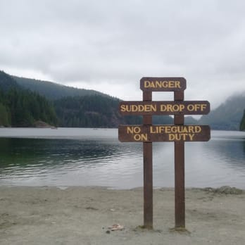 Buntzen Lake - The sign says it all! Be afraid, be very afraid! - Lakes Near Me - Anmore, British Columbia Buntzen Lake - The sign says it all! Be afraid, be very afraid! - Lakes Near Me - Anmore, British Columbia
