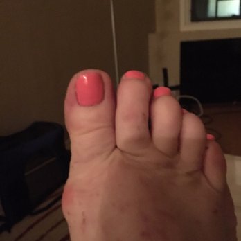 California Nails - Pedicure amongst my kitty cat scratches!!!! - Nail Salons Near Me - Chicago, Illinois