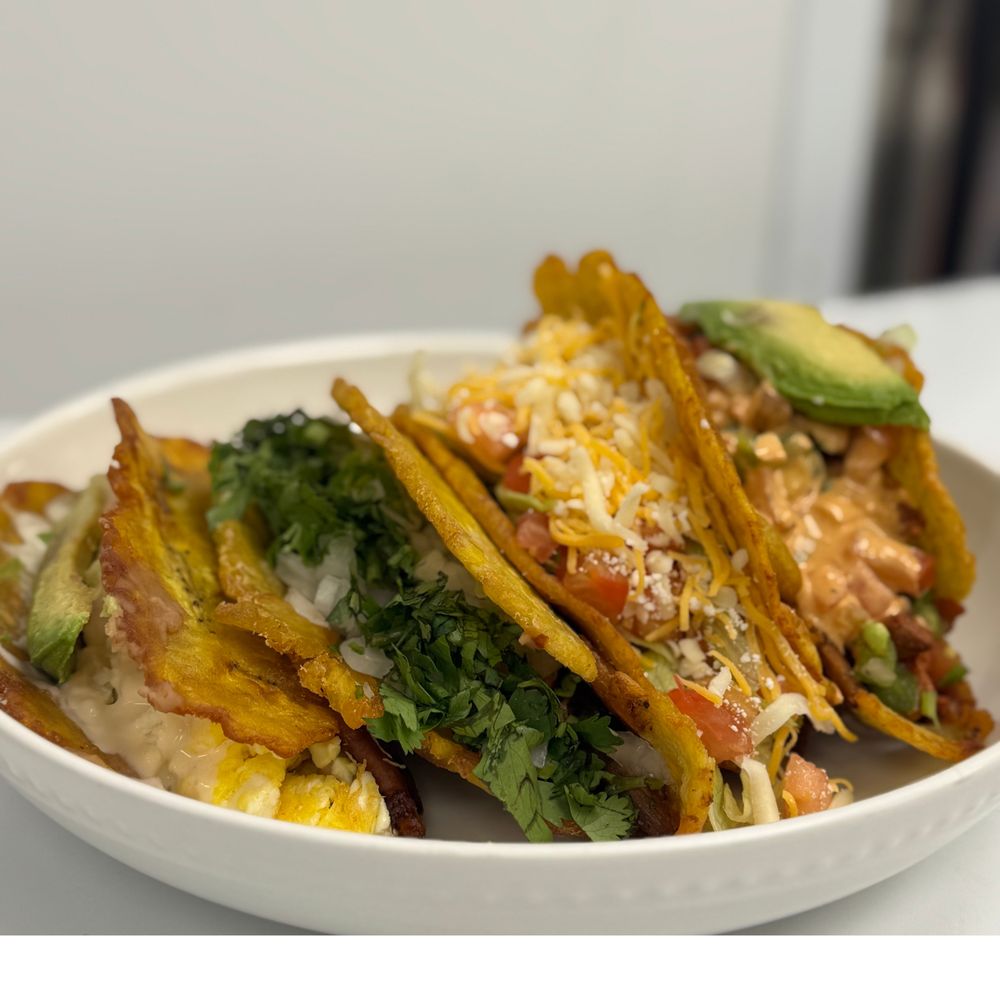 Food from Dos Reales Latin Kitchen