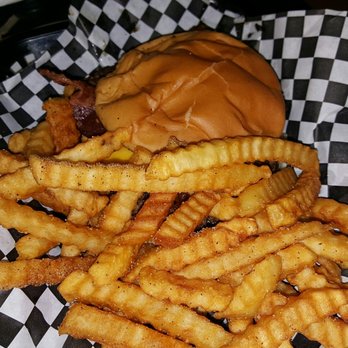 Coaches Box - This is the bacon cheese burger picture doesn't do it justice.. That thing was huge - Burgers Near Me - Duncanville, Texas