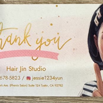 Hair Jin Studio - Hair Jin Studio Business Card - Hair Salons Near Me - Irvine, California Hair Jin Studio - Hair Jin Studio Business Card - Hair Salons Near Me - Irvine, California