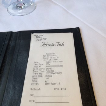 Atlantic Fish - Crab Louie appetizer, halibut entree, a couple of glasses of wine, bread, ambiance and a fantastic server, Bobby, was an incredible value! - Seafood Near Me - Boston, Massachusetts