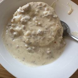 Slice O Life Bakery - Biscuits n Gravy $9.50  Needs more gravy.