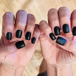 TV's Nails And Spa - Black Tie French mani