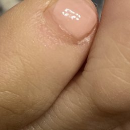 Not completely painted
