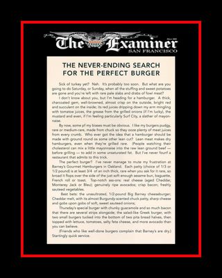 Menu photo 7 Barney's Gourmet Hamburgers Berkeley, CA Menu photo 7 Barney's Gourmet Hamburgers Berkeley, CA
