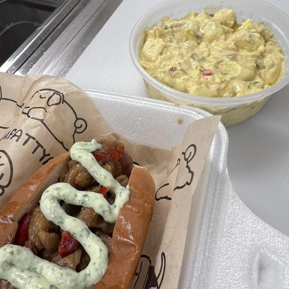 Potato Salad and a St Bernard Potato Salad and a St Bernard