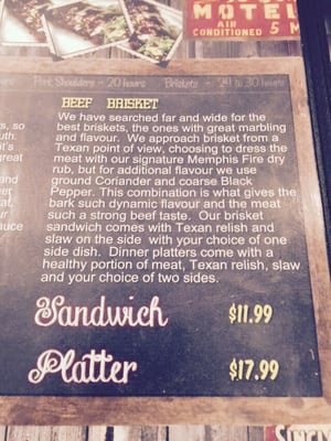 Menu photo 6 Memphis Fire Barbeque Company Stoney Creek, ON Menu photo 6 Memphis Fire Barbeque Company Stoney Creek, ON