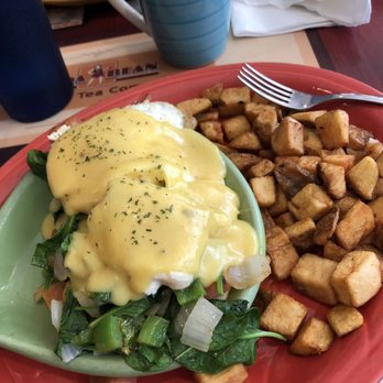 The Bada Bean - Benedict with vegetables, very good! - Breakfast & Brunch Near Me - Tallahassee, Florida