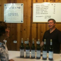 Learning about Caparone wines from Marc. Learning about Caparone wines from Marc.