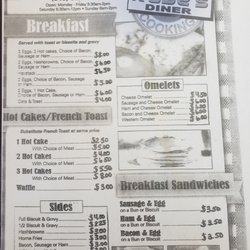 Rube's - The menu is a horrible photocopy